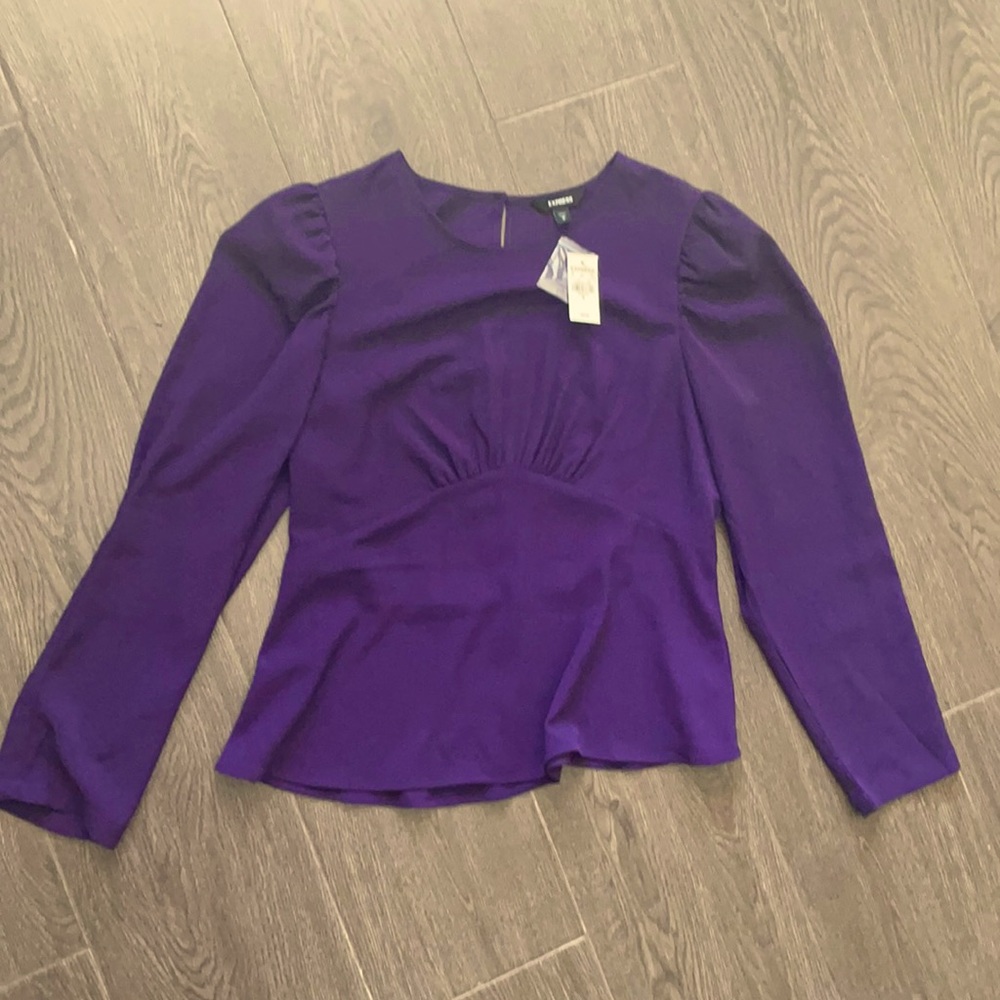 Express blouse dark purple NWT Size M